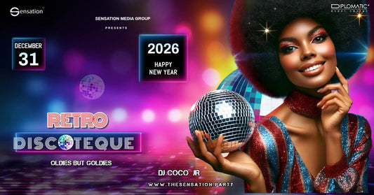 Revelion Constanța 2026: New Year Sensation – Retro Discoteque (Ediția a 14-a) la Restaurant Diplomatic